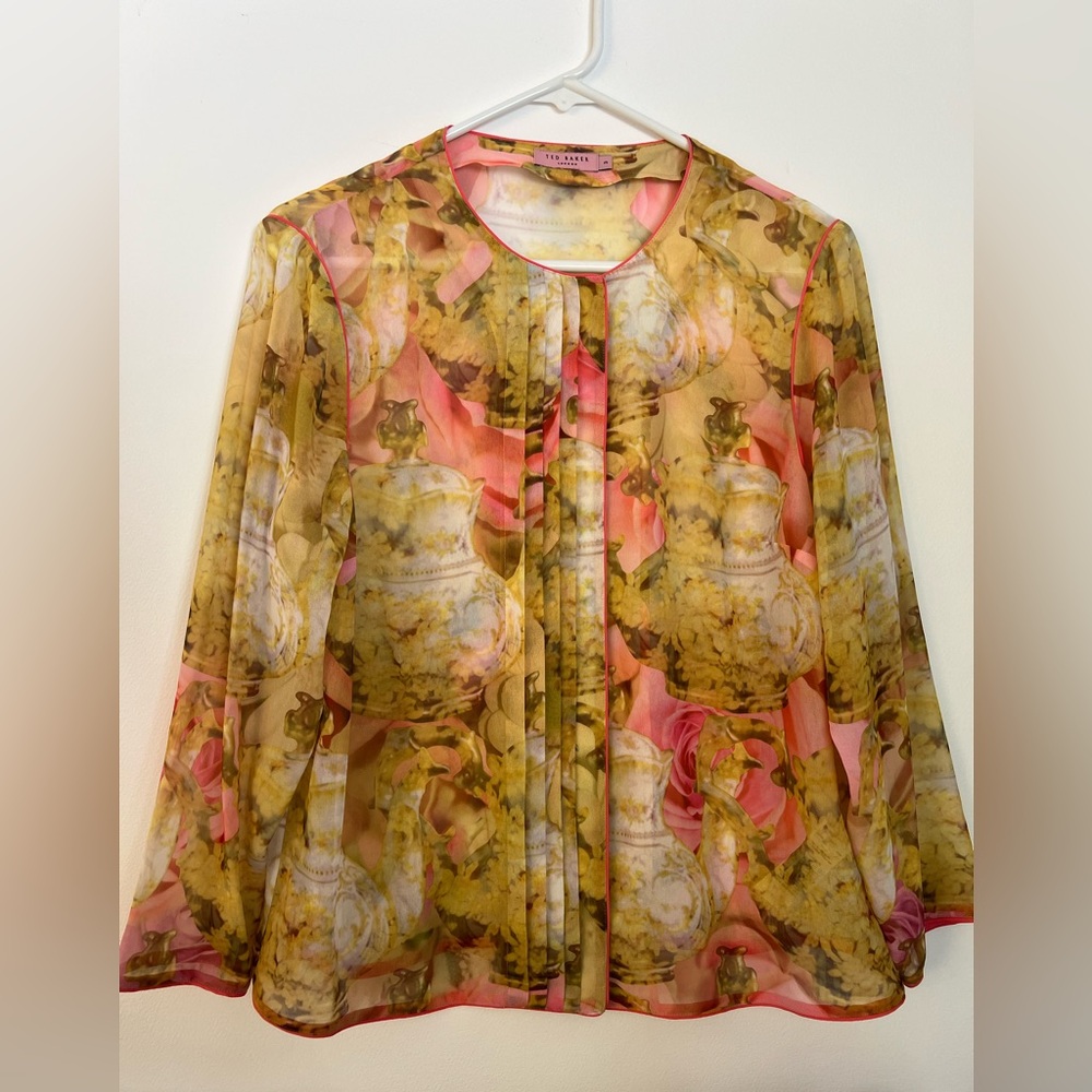 Ted Baker Flower Blouse size 3